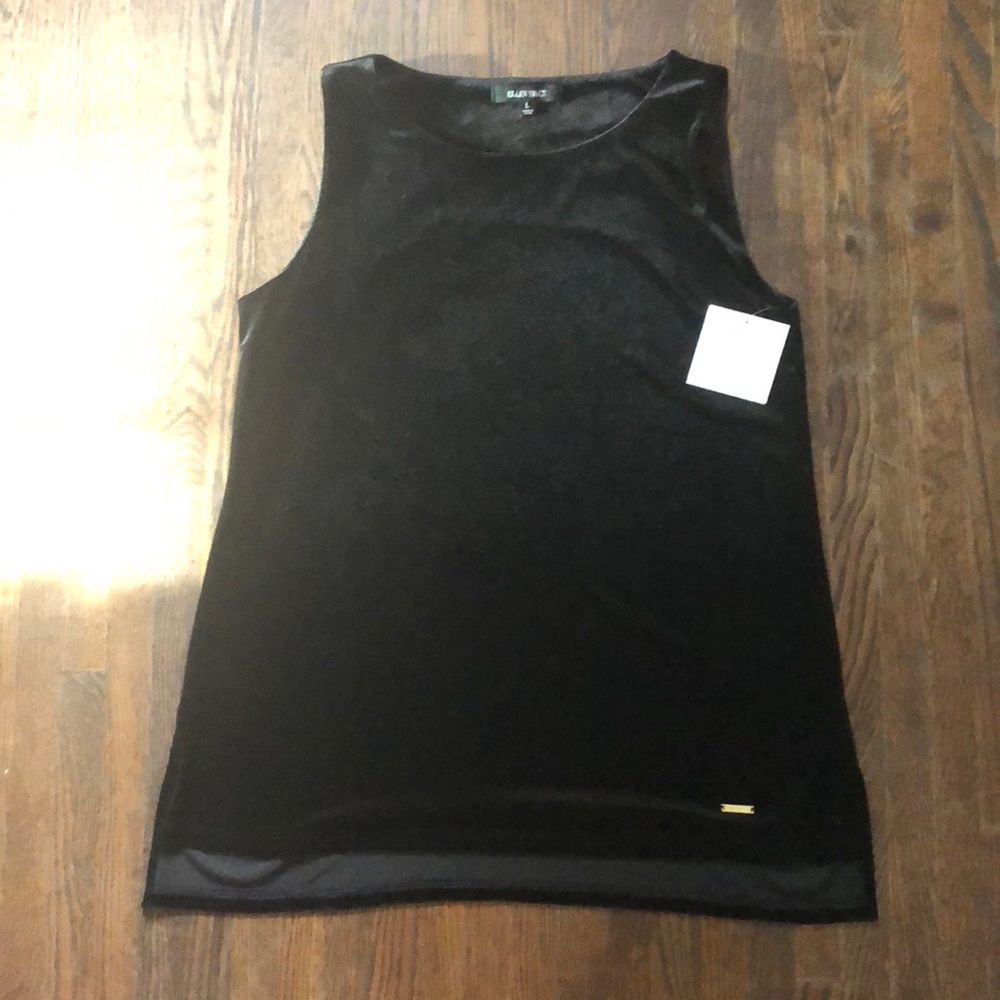 Ellen Tracy velvet tank top